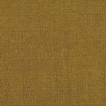 Ditre Italia fabric sample, golden-yellow textured weave, granular matte surface with ochre and cream tonal variations, dark border detail.