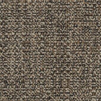 Ditre Italia Pablo 163 fabric sample, woven textile with brown, beige, and black dotted pattern, warm earth tone palette.