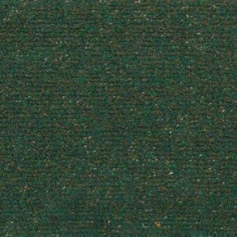 Pechino 215 fabric sample, muted green woven textile, dense nubby texture with heathered olive and brown tonal variations, matte finish.