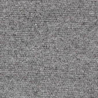 Gray woven fabric texture with a granular, nubby surface and matte finish, displaying subtle heathering and uniform density.