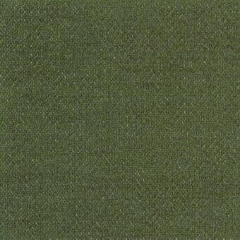 Olive-green woven fabric sample, granular texture, matte finish, with “ditre italia > petra > marshall 026” product label visible.