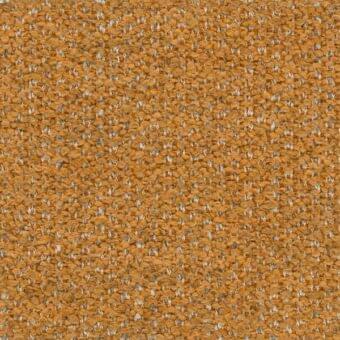 Ditre Italia Potter 512 fabric texture, mustard yellow woven textile with silver-grey speckles, dense nubby grid pattern, matte finish.