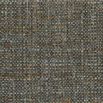 Woven fabric sample, muted gray and mustard yellow, dense heathered grid with nubby texture; “time 036” from ditre italia collection.