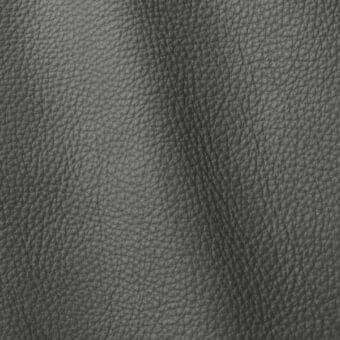 Dark gray leather texture, pebbled grain with diagonal crease, matte finish, “Polar 204” by ditre italia, showcasing natural variations.