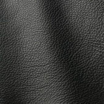 Dark gray leather texture, “Polar 207” by ditre italia, displays a consistent pebble grain with matte finish and subtle tonal variations.