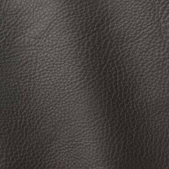 Dark gray leather texture sample, “Polar 211” by ditre italia, featuring a dense, granular pattern and matte finish.