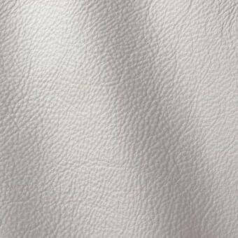 Light gray leather texture with a consistent pebbled grain, smooth polished finish, and uniform density for upholstery applications.