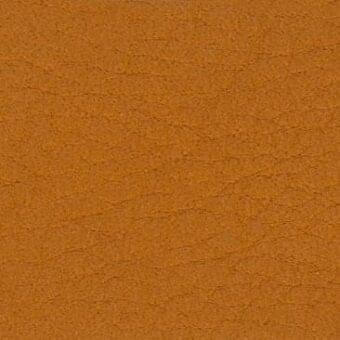 Orange dyed leather texture with irregular cracks and wrinkles, displaying a natural grain and subtle tonal variations in a diffused light.