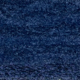 Navy blue egoitaliano dalia fabric texture with dense looped fibers, exhibiting tonal shifts and uneven surface height in a studio setting.
