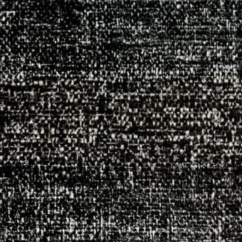 Woven fabric texture, black and white, dense horizontal grain with irregular shapes, matte finish, and subtle striations; egoitaliano grease 013.