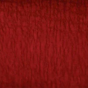 Red textured fabric with vertical scale-like ridges, identified as “egoitaliano > fabric (b) > snake,” shown against a solid red backdrop.