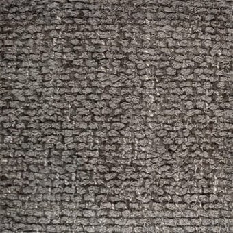 Woven gray fabric texture with a dense, granular surface and repeating circular pattern, exhibiting a matte finish and subtle tonal variations.