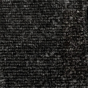 Dark gray woven fabric texture displays linear ridges and small knots, labeled “egoitaliano > fabric (b) > terra > ramir” in the corner.