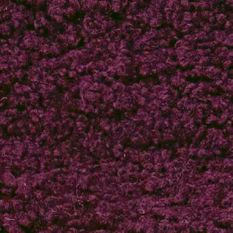 Plush fabric texture in deep plum, looped pile construction with dense fibers, subtle tonal variations, soft tactile quality, egoitaliano lamby sample.