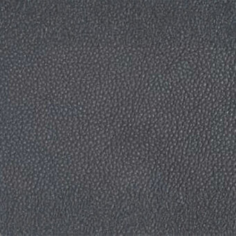 Dark gray leather texture with dense granular pattern, exhibiting irregular indentations and a matte, embossed finish against a neutral backdrop.