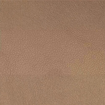 Tan leather texture with a pebbled grain and matte finish, displaying subtle shading and an irregular, natural pattern.