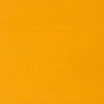 Yellow leather texture sample, granular finish, matte surface, imprinted with “egoitaliano carezza 251” brand and model details.