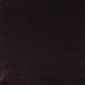 Dark brown pebbled leather texture with dense, vertical lines and raised bumps, exhibiting a matte, aged finish.