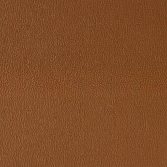 Brown leather texture sample, egoitaliano mellow 7580, displays a fine granular pattern with warm orange and yellow undertones, matte finish.