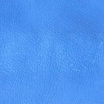 Blue leather texture with a dense grain pattern, exhibiting irregular lines and subtle undulations across a matte, flexible surface.