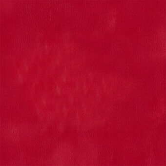 Red leather texture with mottled surface and matte finish, displaying subtle tonal variations and organic grain for upholstery applications.