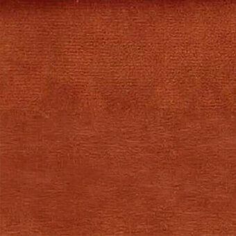 Microfibre fabric texture, terracotta brown, consistent woven pattern with subtle tonal variations and a directional weave; sample labeled “egoitaliano”.