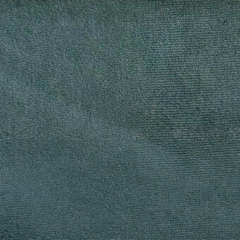 Microfiber fabric texture, muted teal color, directional pile weave with rectangular structures and matte finish, labeled “egoitaliano gb 3007”.