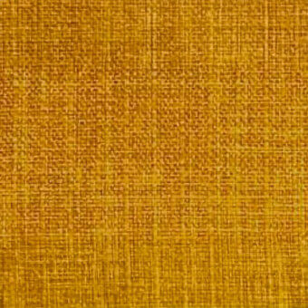 Microfiber fabric sample, mustard yellow, tightly woven texture with subtle vertical striations and printed “egoitaliano” text.