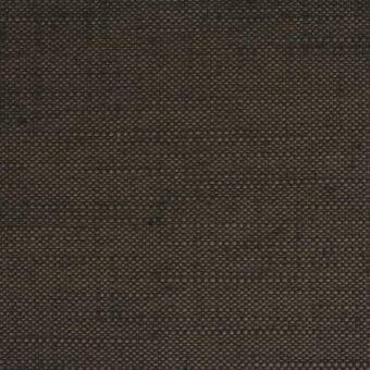 Dark brown woven fabric with horizontal stripes displays a dense, matte texture and grid pattern from interlaced threads.
