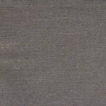 Gray woven fabric sample with heathered texture, displaying linear pattern and matte finish; label reads "erba > fabrics > torino > 22".