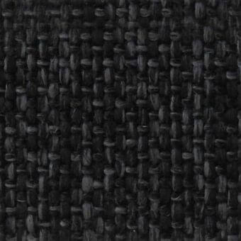 Dark gray woven fabric texture displays a dense, irregular crisscross pattern with subtle tonal shifts and visible product identifiers.