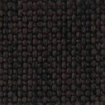 Charcoal gray and burgundy woven fabric sample with a square grid pattern and raised knots, displaying a matte, heathered texture.