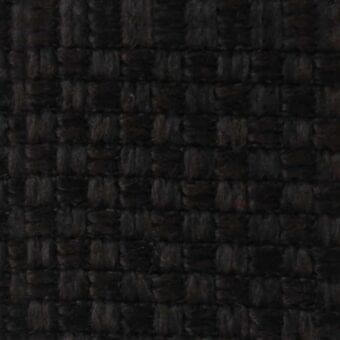 Dark charcoal gray fabric sample displaying a dense, irregular grid weave with a matte finish and subtle textural variation.