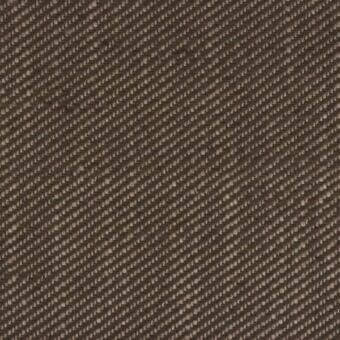 Herringbone fabric sample, muted brown tones, diagonal weave pattern, tightly woven texture, matte finish, consistent angled lines throughout.