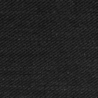 Dark gray twill fabric sample with a dense, diagonal rib weave and matte finish, displaying a subtly granular texture and even lighting.