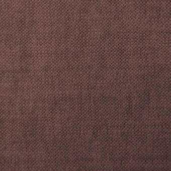 Brown woven fabric sample with a dense, regular grid pattern and matte finish, displaying subtle heathered tonal variations in texture.