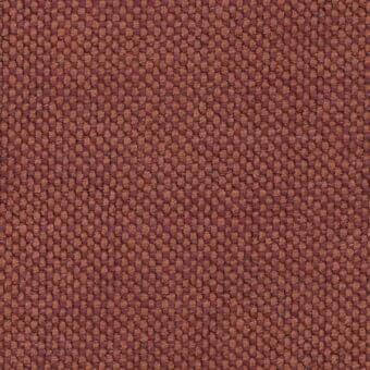 Reddish-brown woven fabric sample displaying a dense, small-scale rectilinear pattern with a matte, nubby texture and heathered tonal variations.