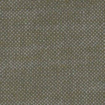 Olive green woven fabric with gray and chartreuse threads, displaying a small-scale, textured grid pattern and a slightly raised surface.