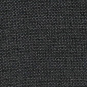 Dark gray woven fabric sample with a dense, uniform pattern of raised circular textures and a subtle grid structure, matte finish.