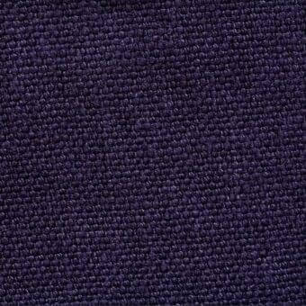Purple linen fabric sample displaying a dense, heathered weave and stone-washed texture, labeled “erba fabrics fabric (3) lino 510”.