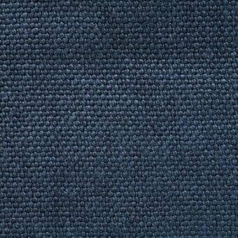 Blue linen texture, stone-washed finish, looped pile with granular surface and subtle mottling; code 518 from erba fabrics collection.
