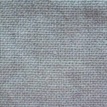 Linen fabric, stone washed gray, dense grid weave with nubby texture; natural fiber composition, matte finish, subtle tonal variation.