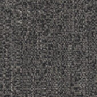 Dark charcoal gray woven fabric texture, irregular pattern with silvery flecks, matte finish, from the ponza oscuro collection.