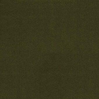 Olive-green velvet fabric sample, “Lario Velluto 091” from erba collection, displays a dense, short-pile texture with a matte finish.