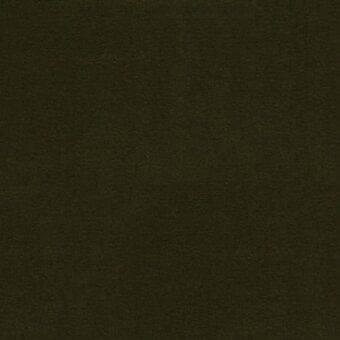 Olive-green velvet fabric sample with a dense, matte texture and subtle tonal variations, displaying a woven structure under diffused lighting.