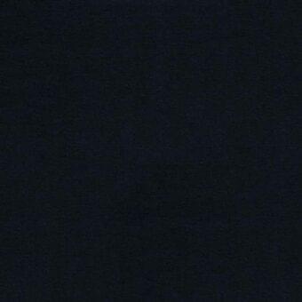 Black velvet fabric sample displaying a dense, short pile texture and uniform weave pattern, studio lighting.