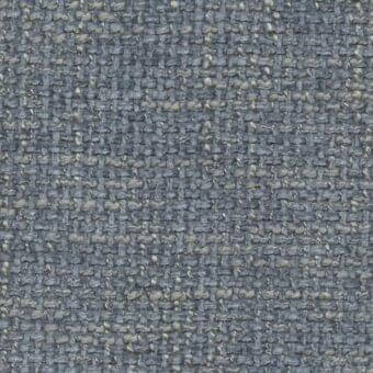 Textured fabric sample, blue-gray and pale green heathered weave, matte finish, part of erba Synthese collection, color 24 eau verte.