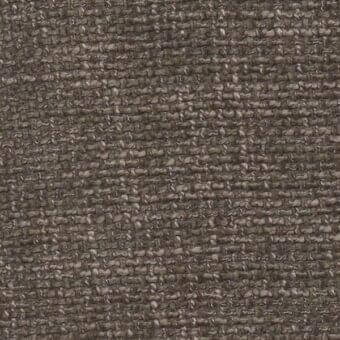 Brown woven fabric texture with irregular nubby pattern, heathered tones from beige to chocolate, matte finish, “synthese col 30 corde”.