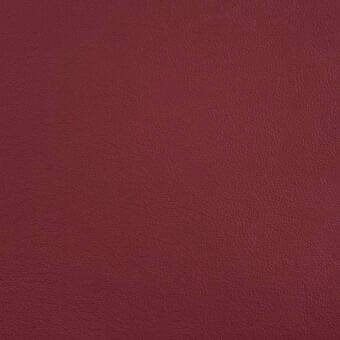 Red leather texture with fine grain, matte finish, likely for upholstery; Erba arredo 5042 sample displaying pebbled surface.