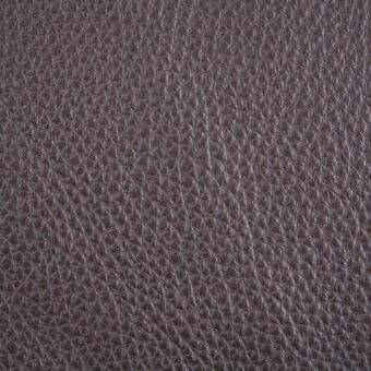 Dark cacao leather texture with repeating embossed pattern, pebbled surface, matte finish, from the erba Cayman leather collection.